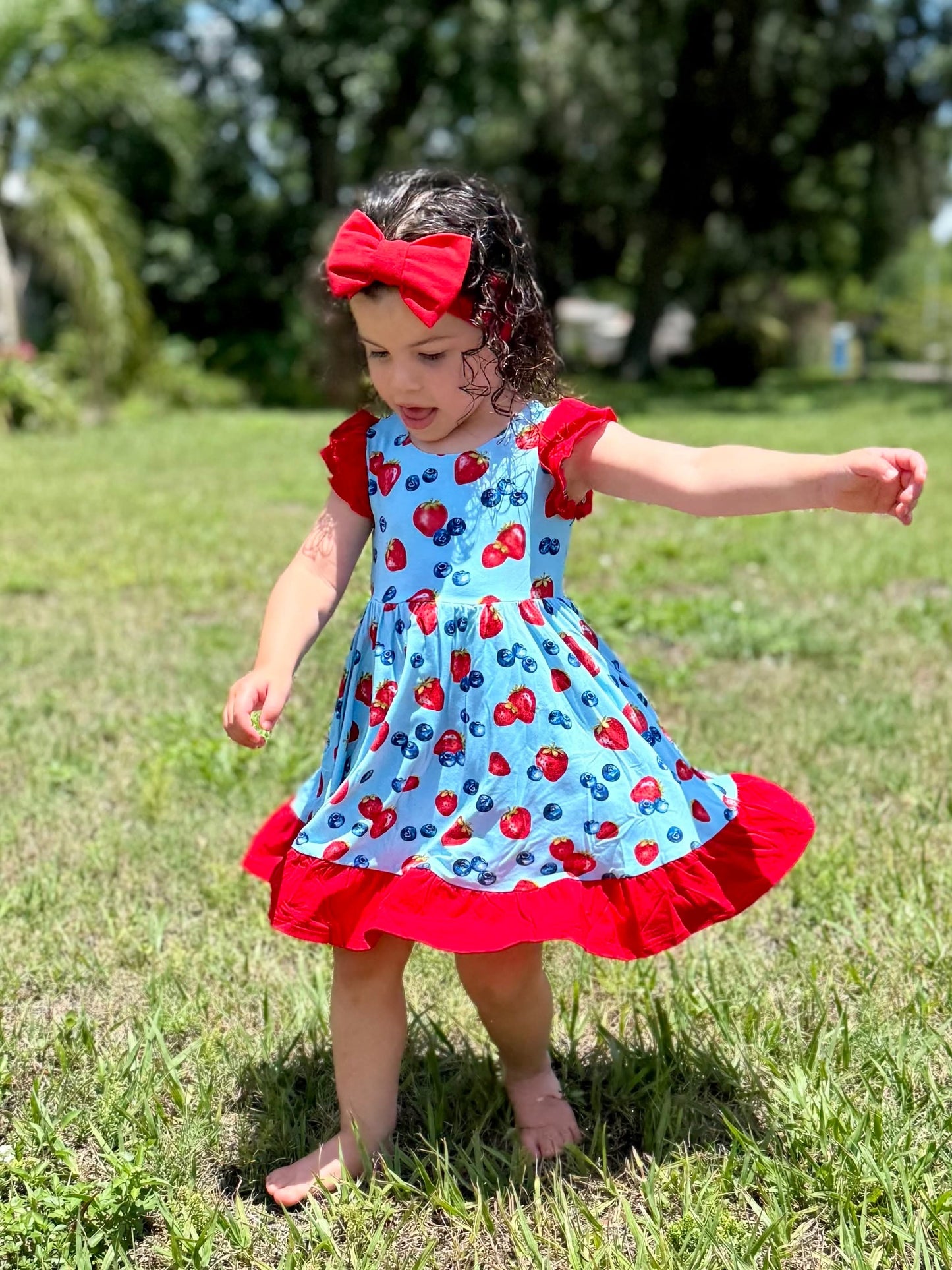 Red Bow Headwrap