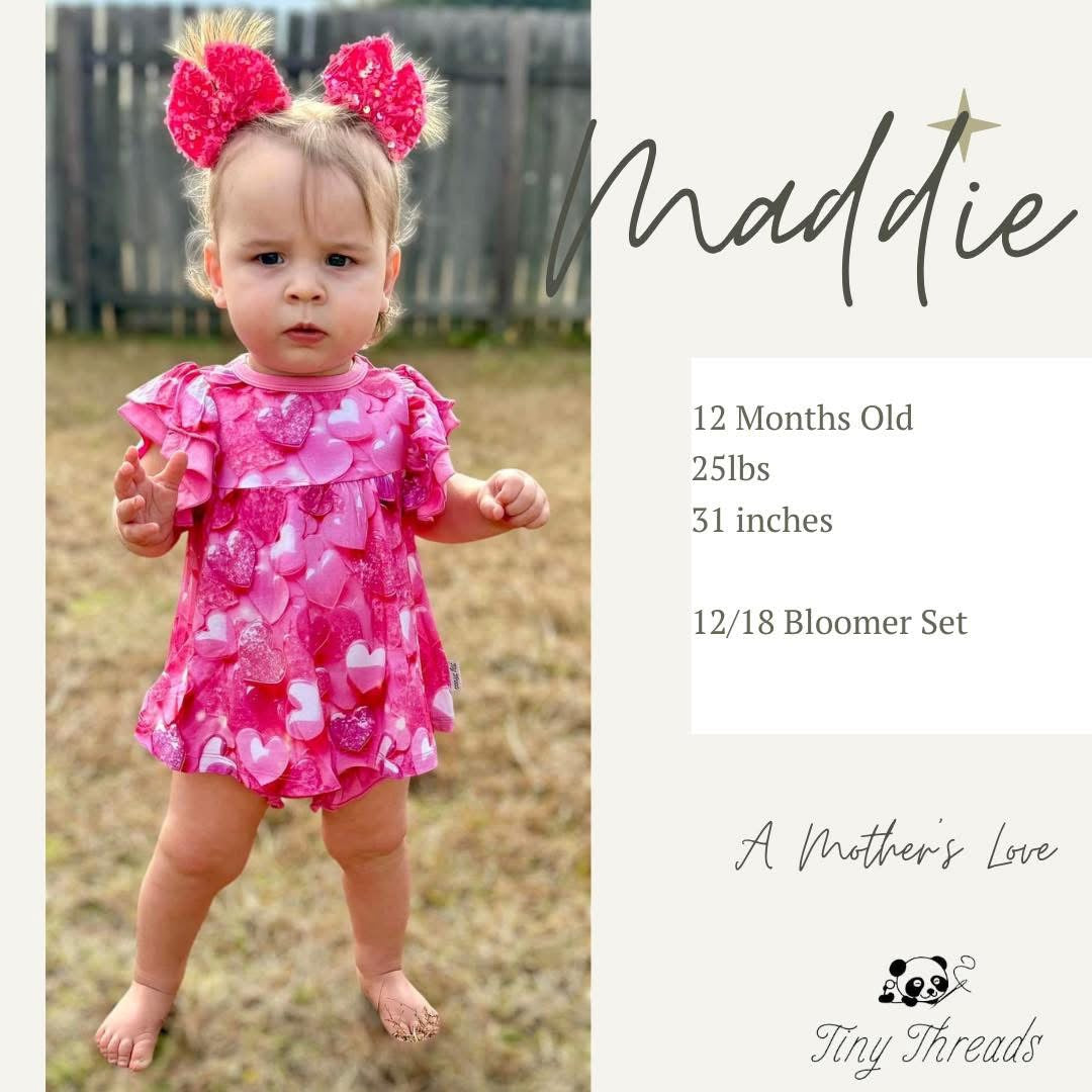 A Mothers Love Ruffle Two Piece Bloomer Set
