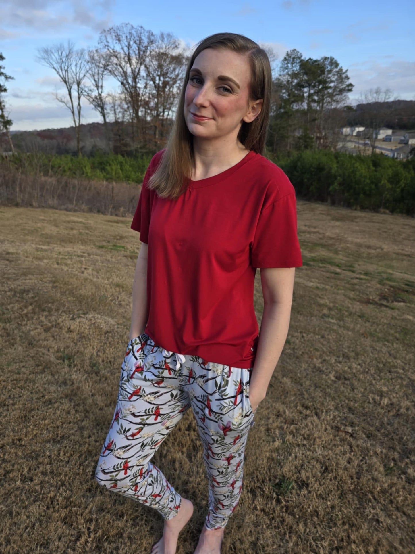 Woman’s Red Shirt