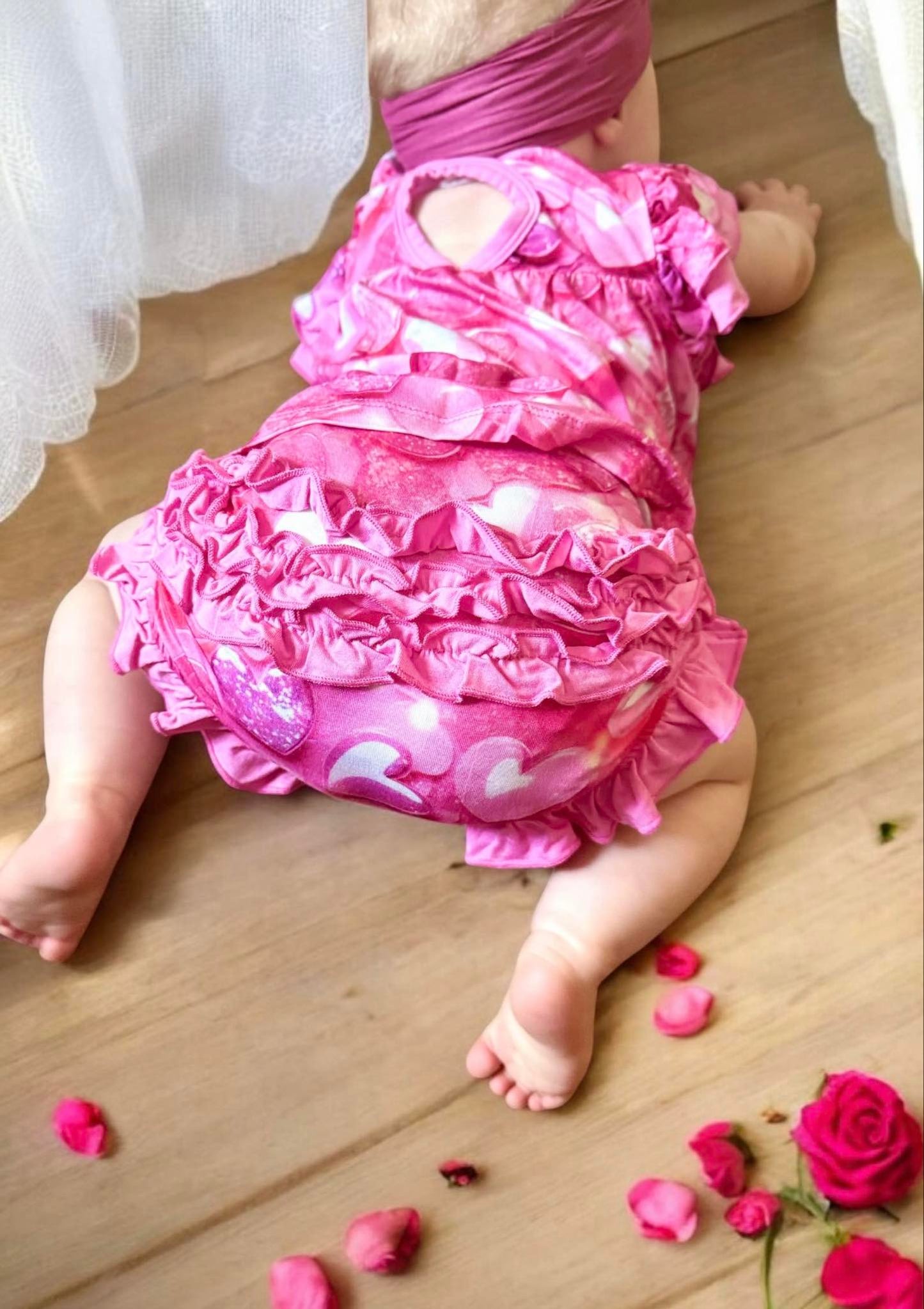 A Mothers Love Ruffle Two Piece Bloomer Set