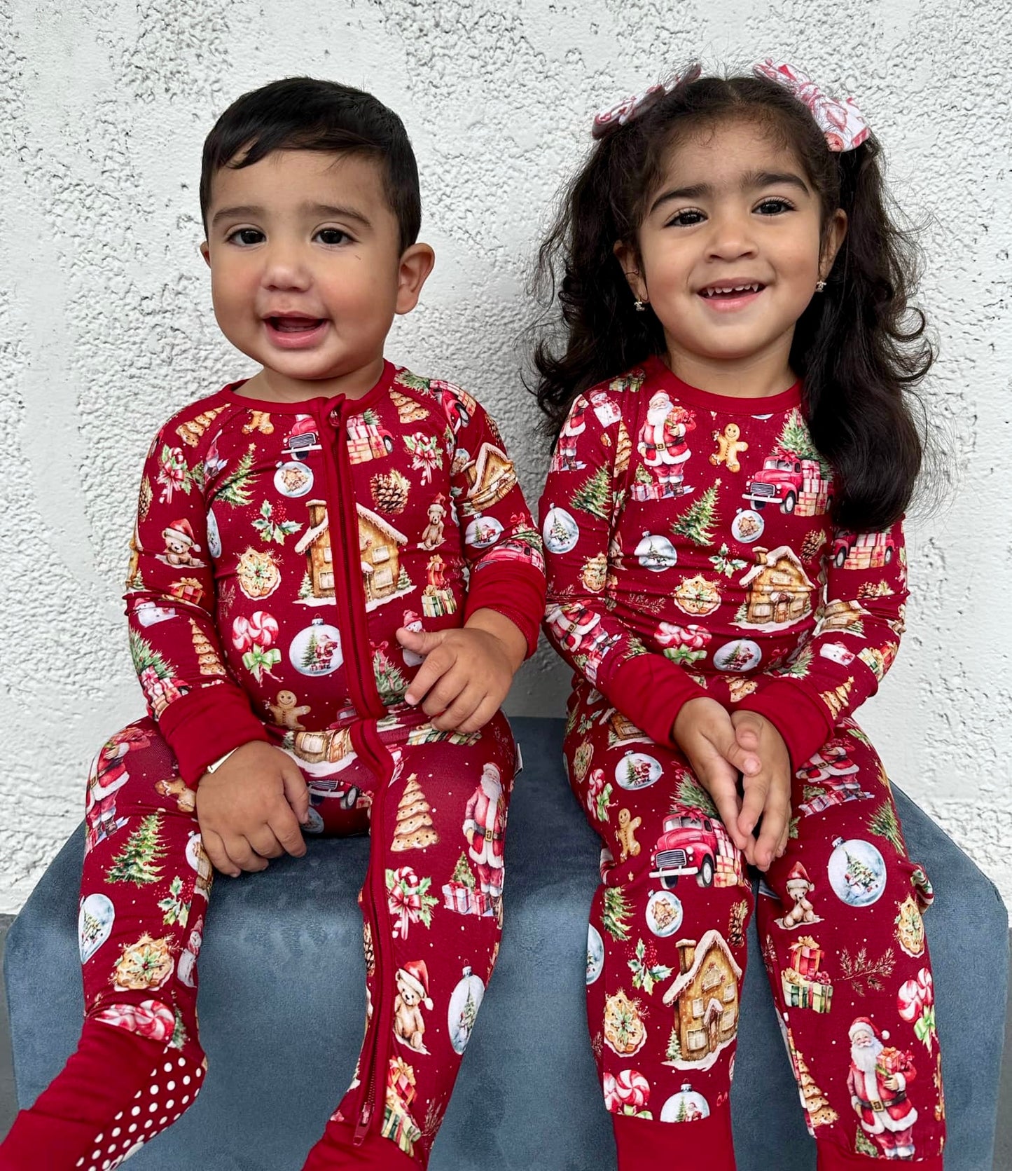 Classic Santa Two-Piece Pajamas