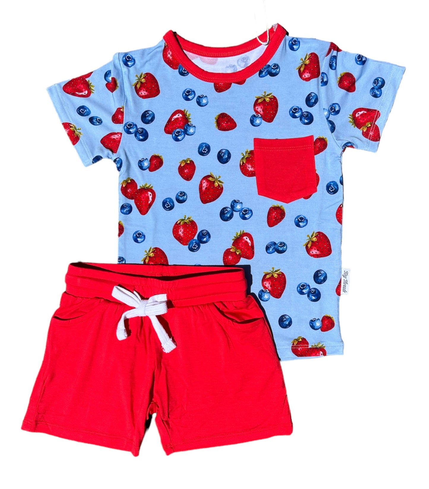 Berry Sweet Two-Piece Shorts Set