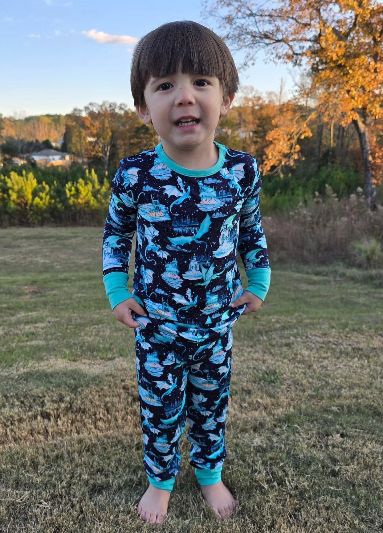 Year of the Dragons Two-Piece Pajamas