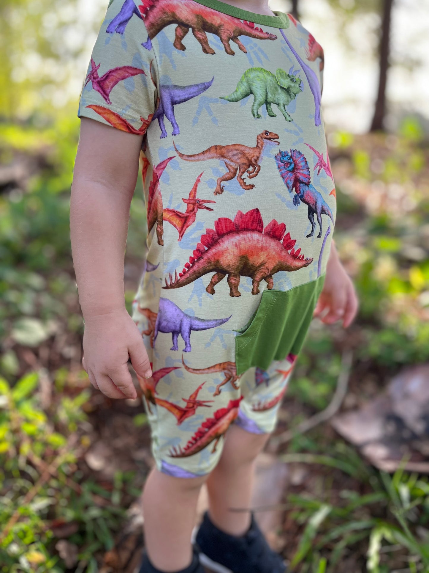 Dino-Threads Shorty Romper