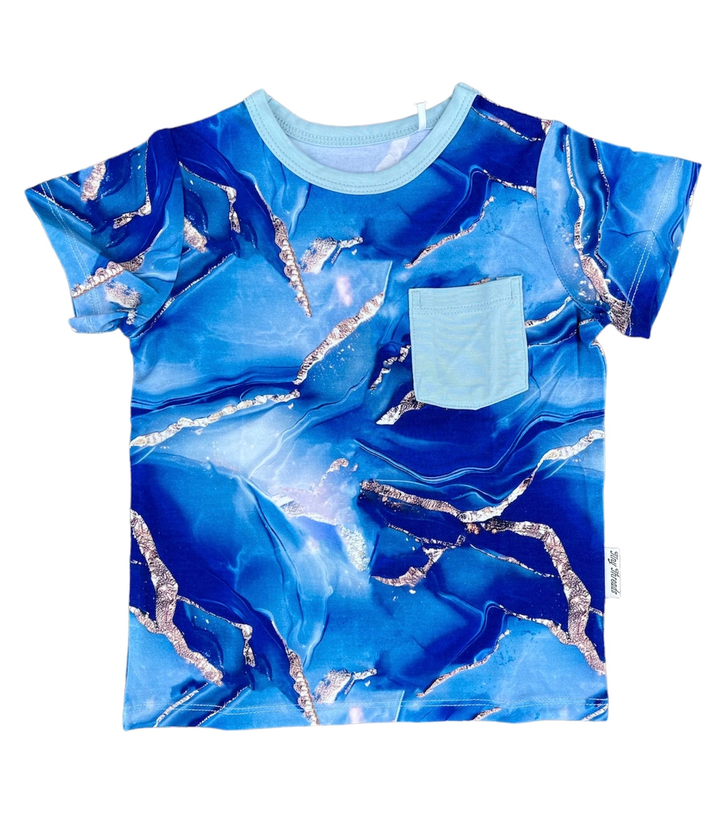 Blue Marble Pocket T-Shirt