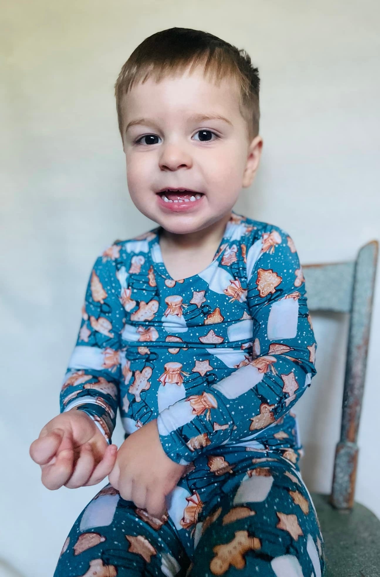 Milk and Cookies Two-Piece Pajamas