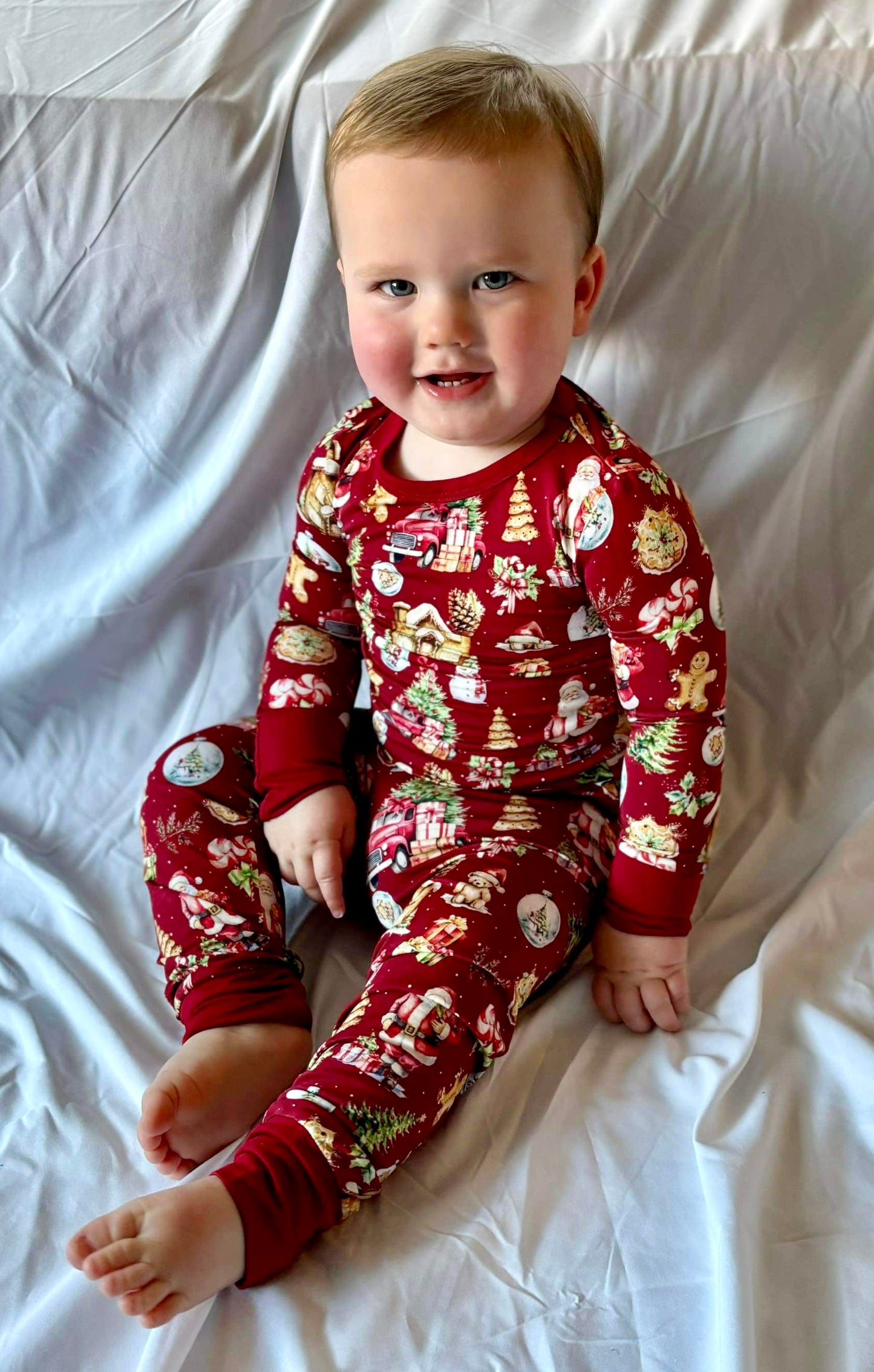 Classic Santa Two-Piece Pajamas