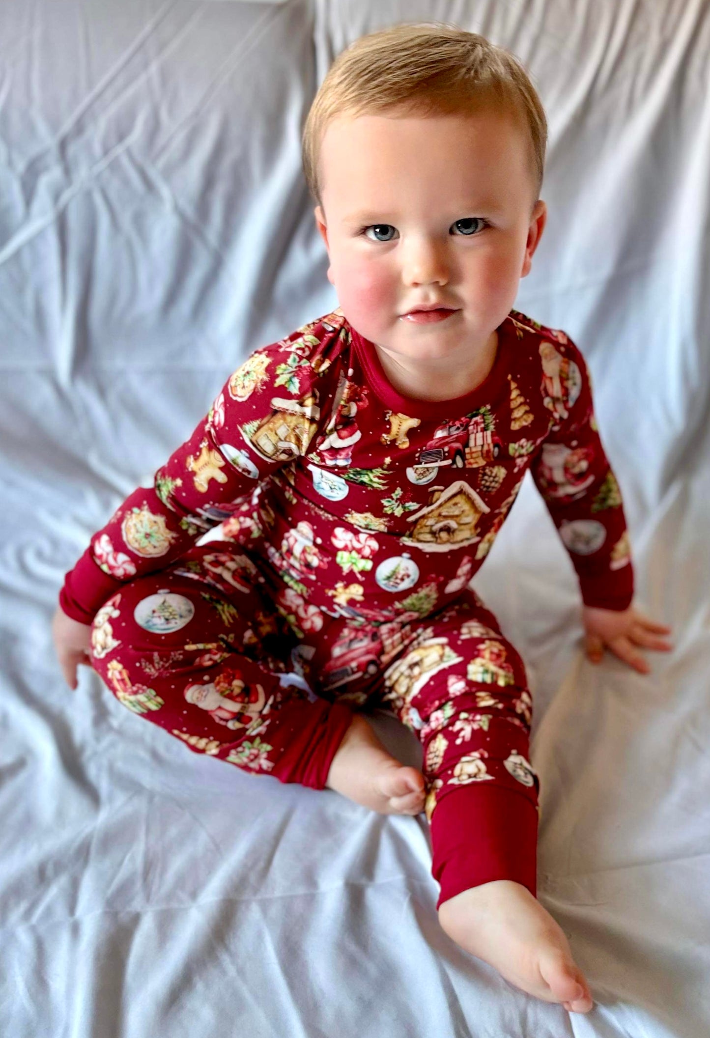 Classic Santa Two-Piece Pajamas