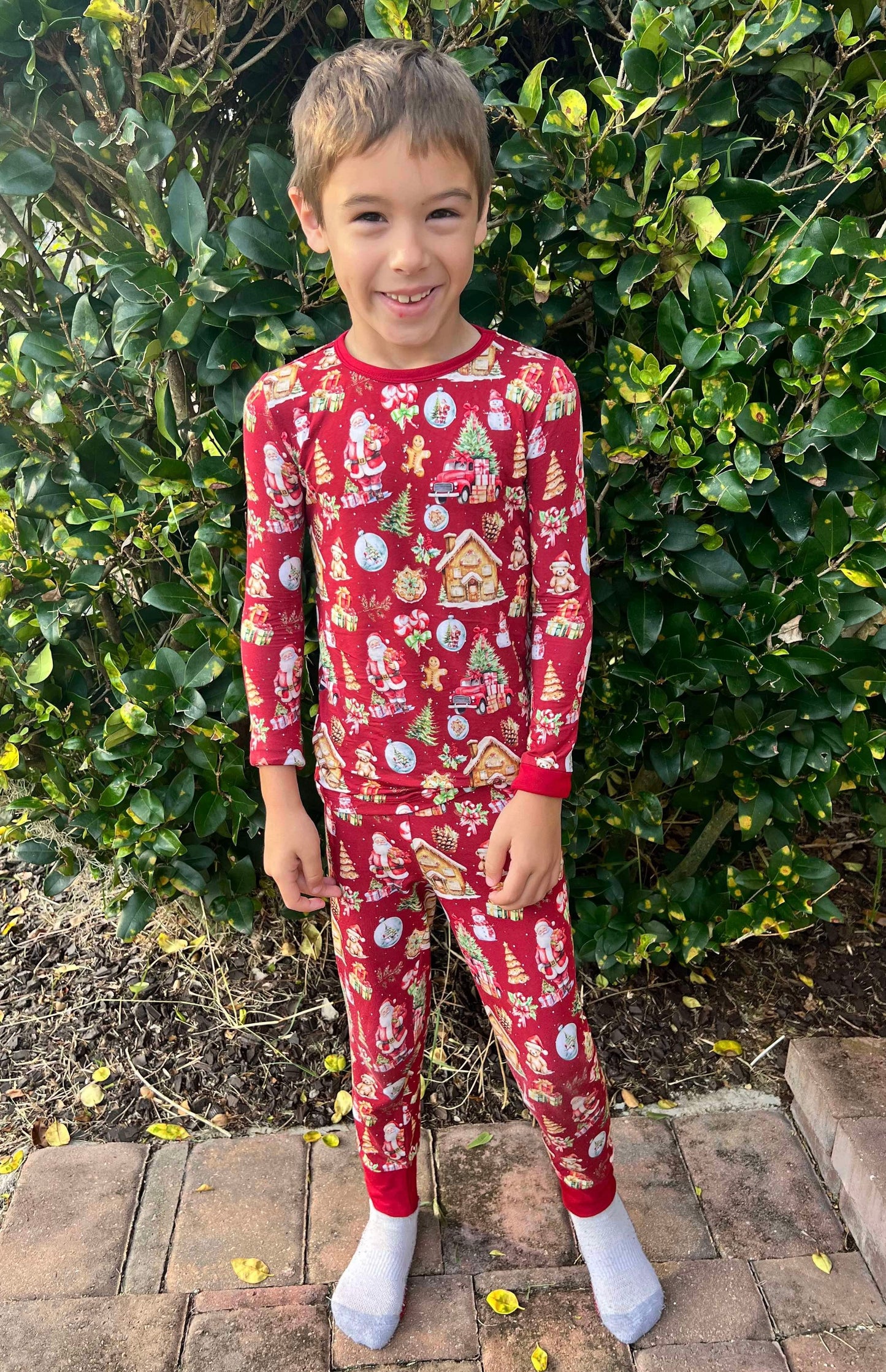 Classic Santa Two-Piece Pajamas