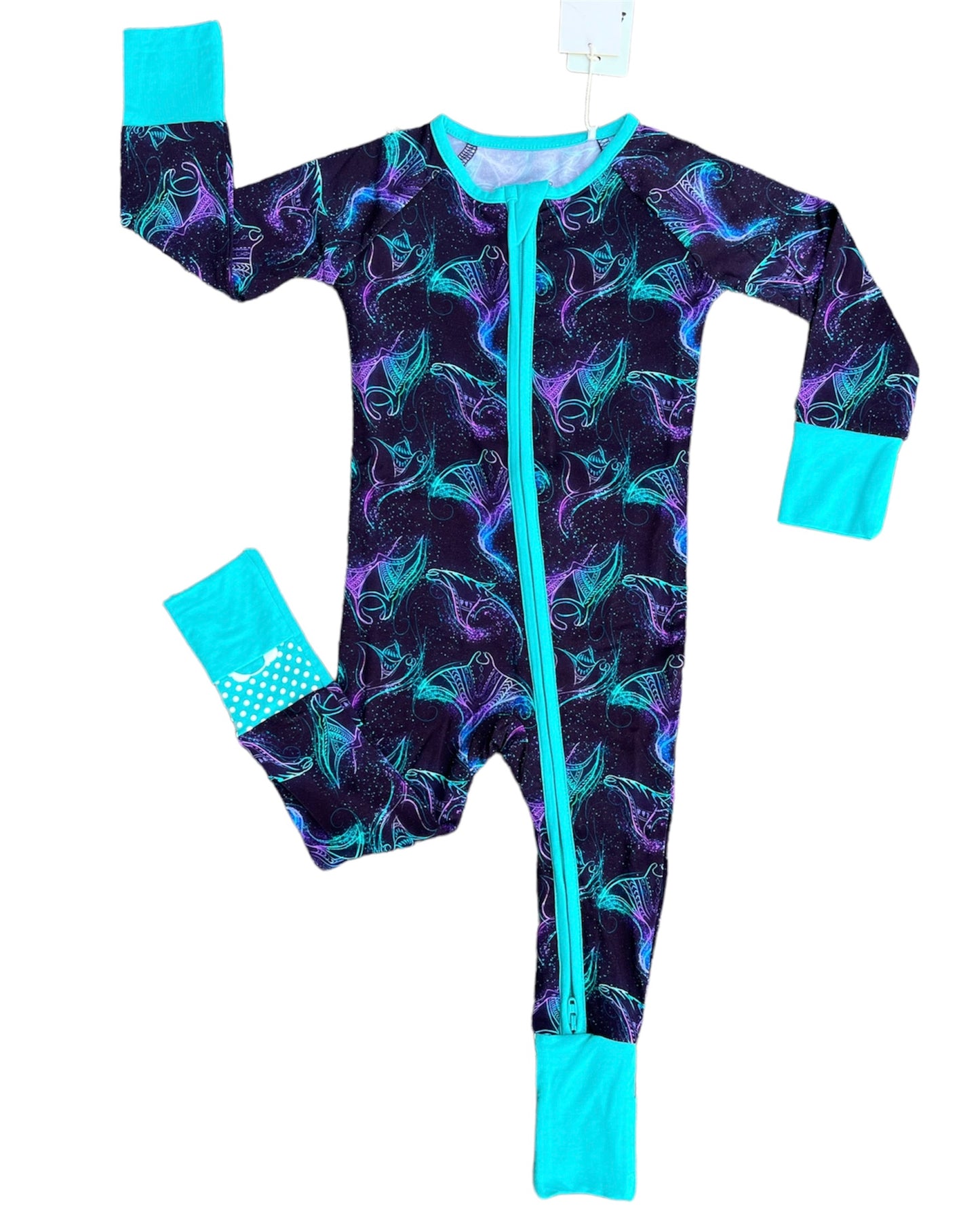 Teal Majestic Mantas Zippy