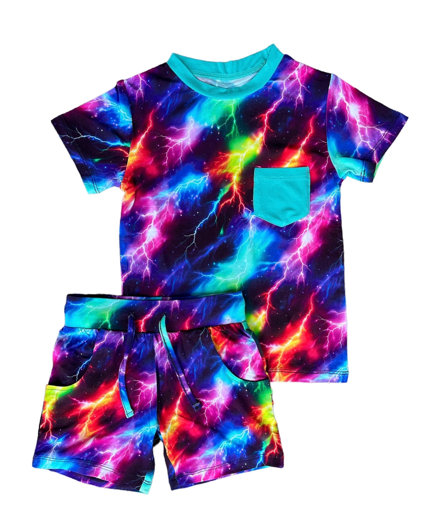 Color Struck Two-Piece Shorts Set