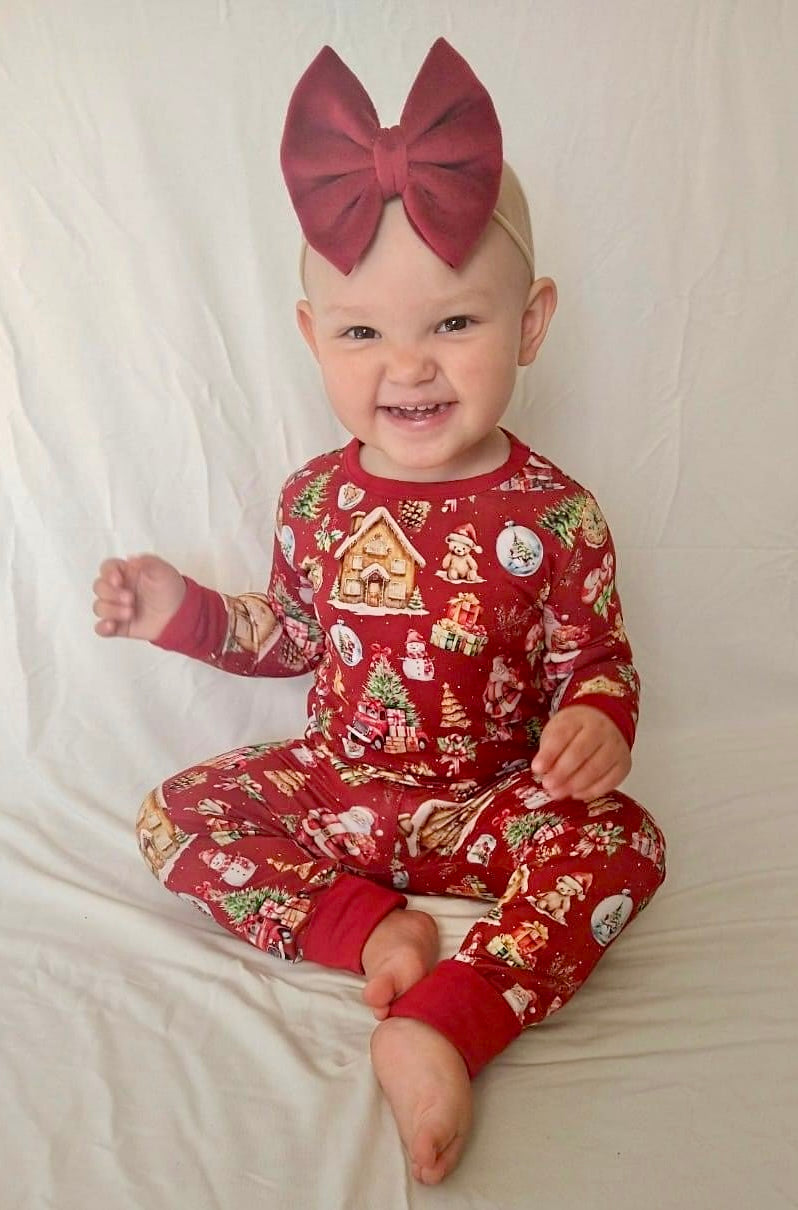 Classic Santa Two-Piece Pajamas