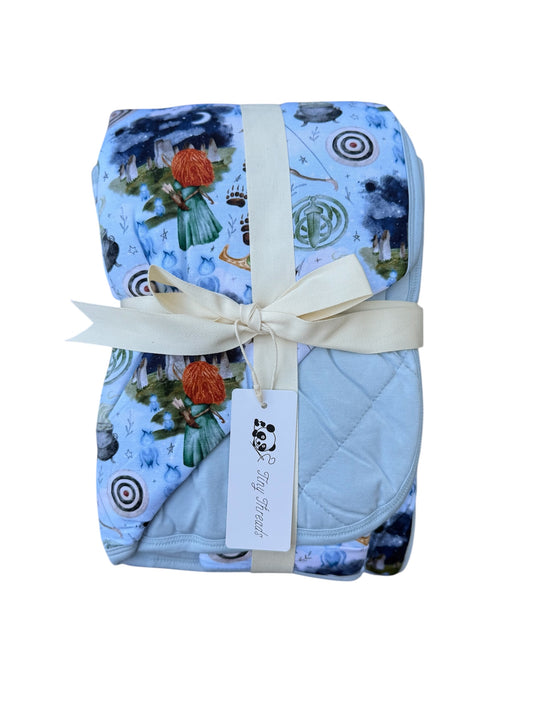 “Tiny but Brave” Quilted Blanket
