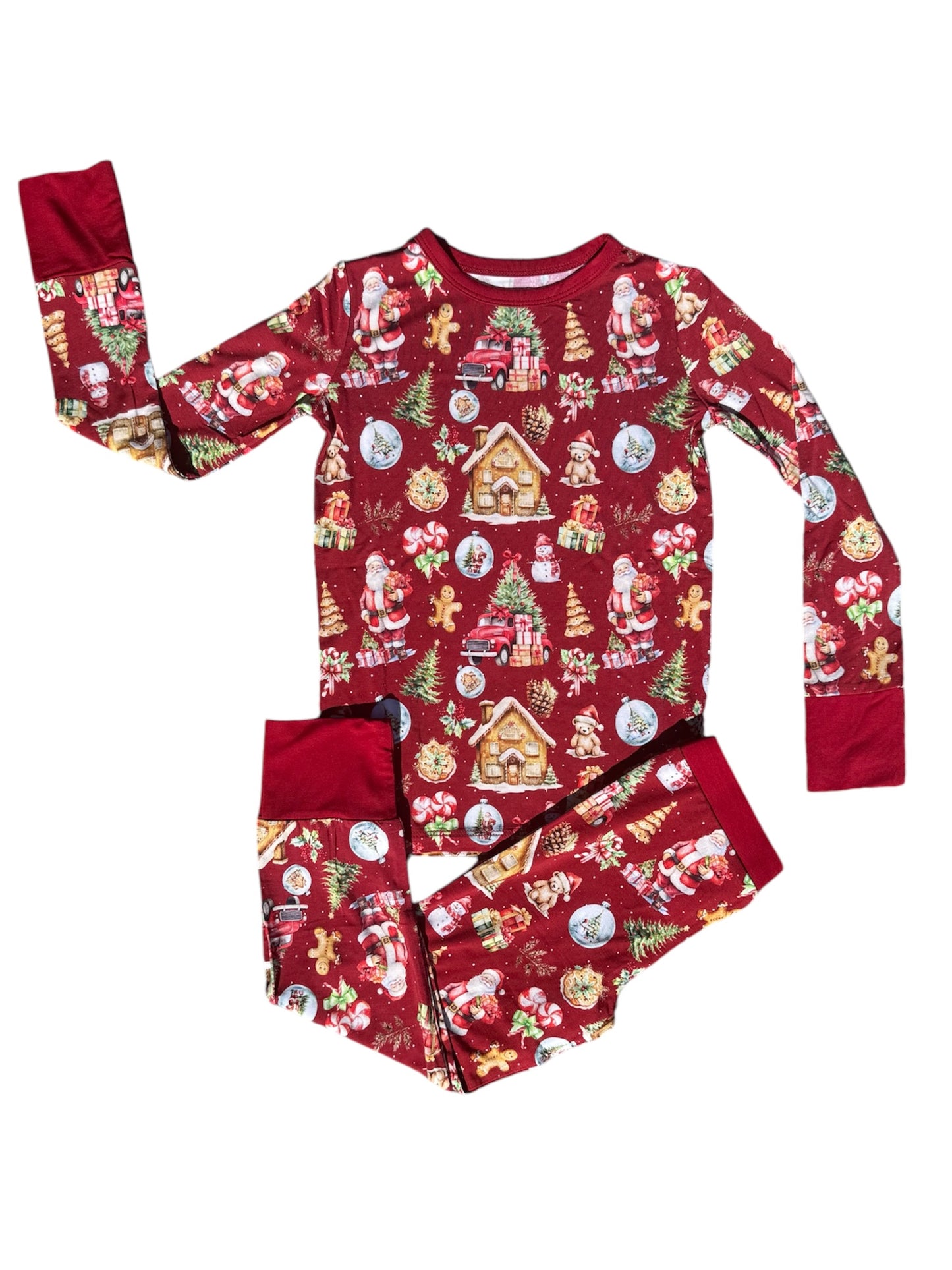 Classic Santa Two-Piece Pajamas