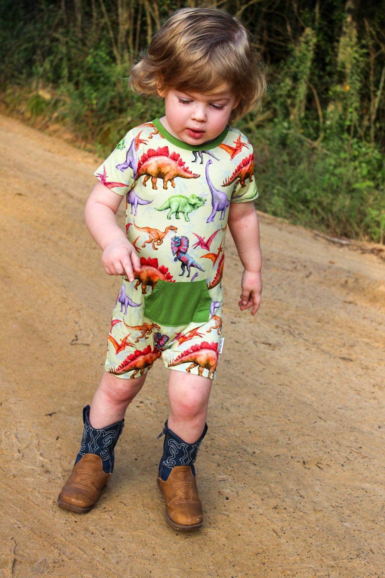 Dino-Threads Shorty Romper