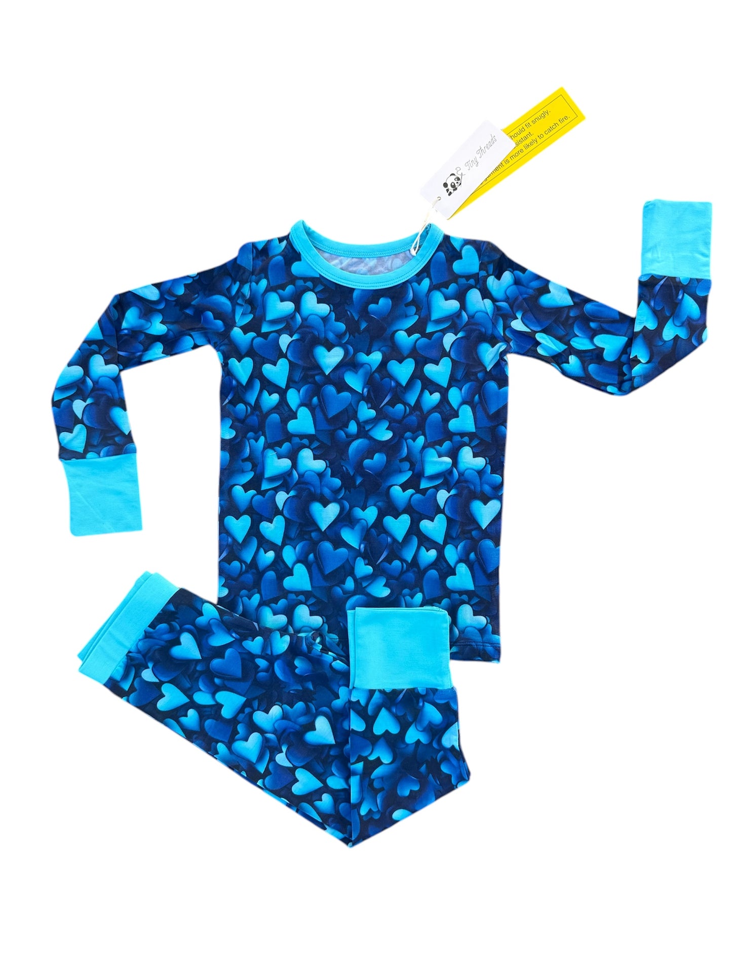 Heartfelt Blues Two-Piece Pajamas