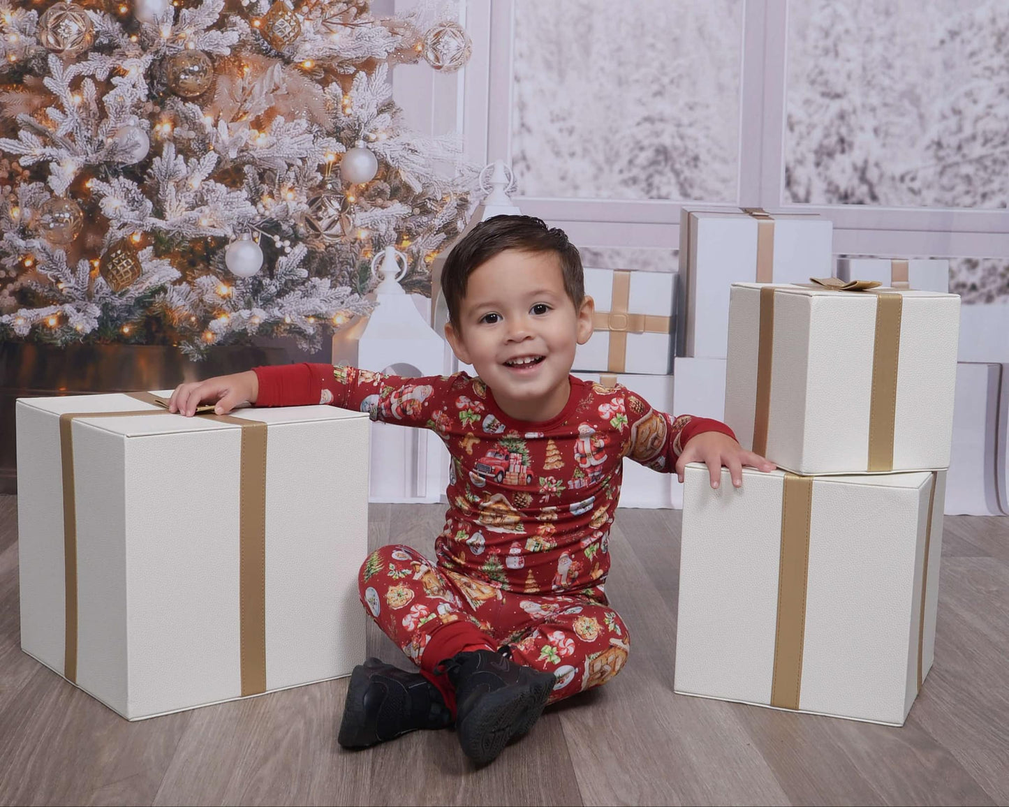 Classic Santa Two-Piece Pajamas