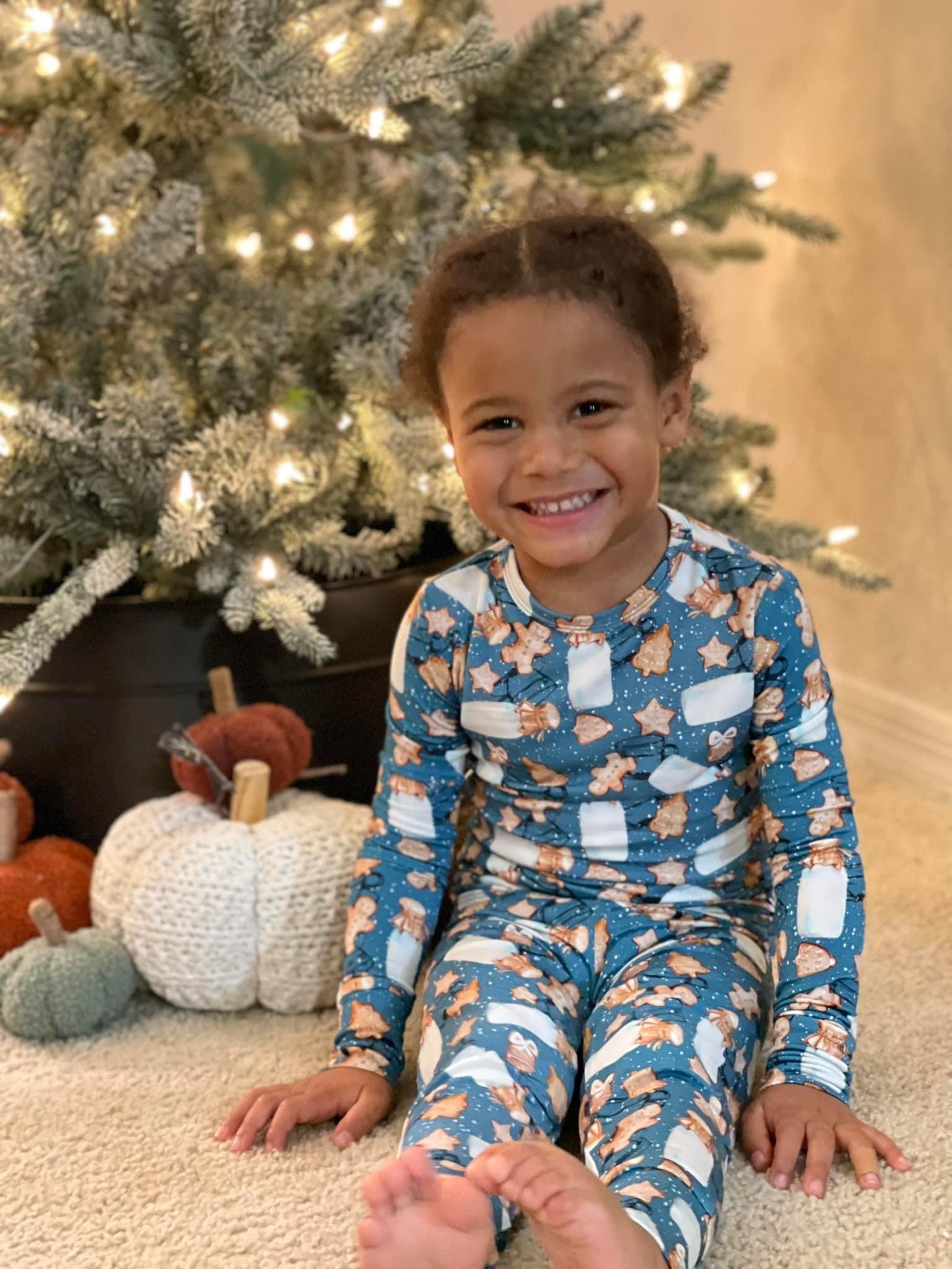 Milk and Cookies Two-Piece Pajamas