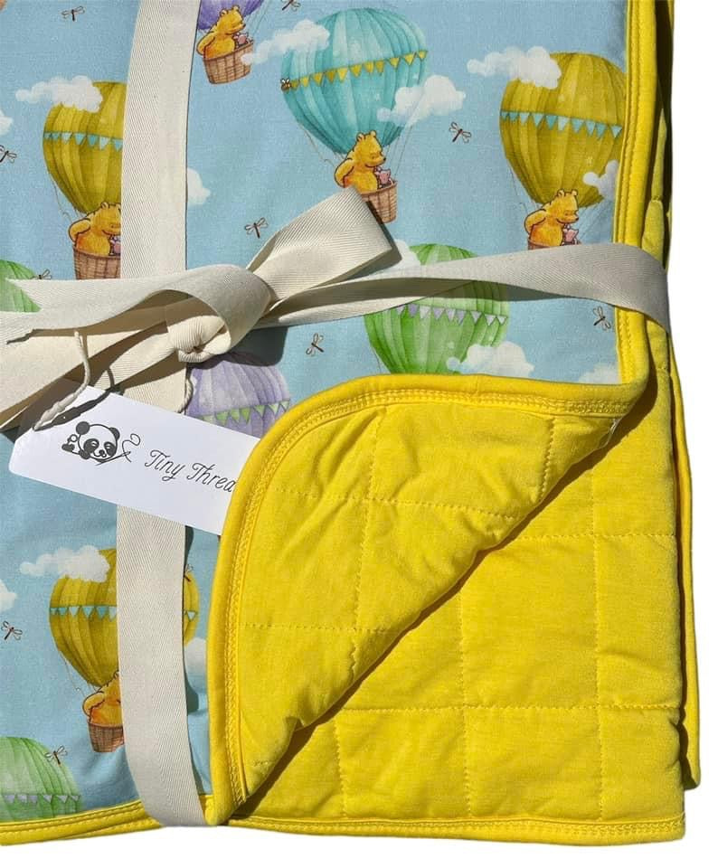 100 Acre Flight Quilted Blanket
