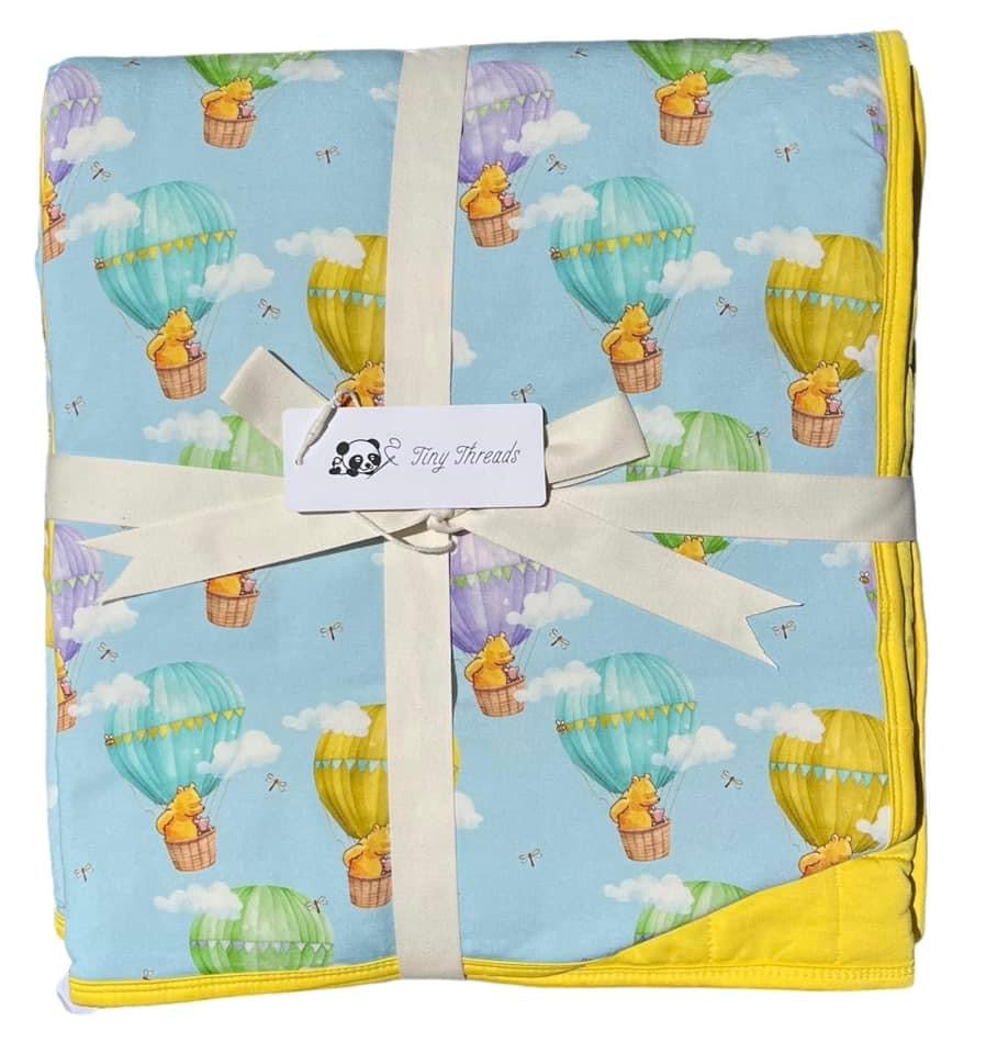 100 Acre Flight Quilted Blanket