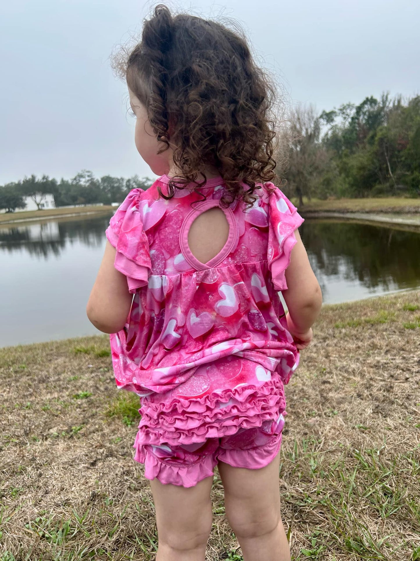 A Mothers Love Ruffle Two Piece Bloomer Set