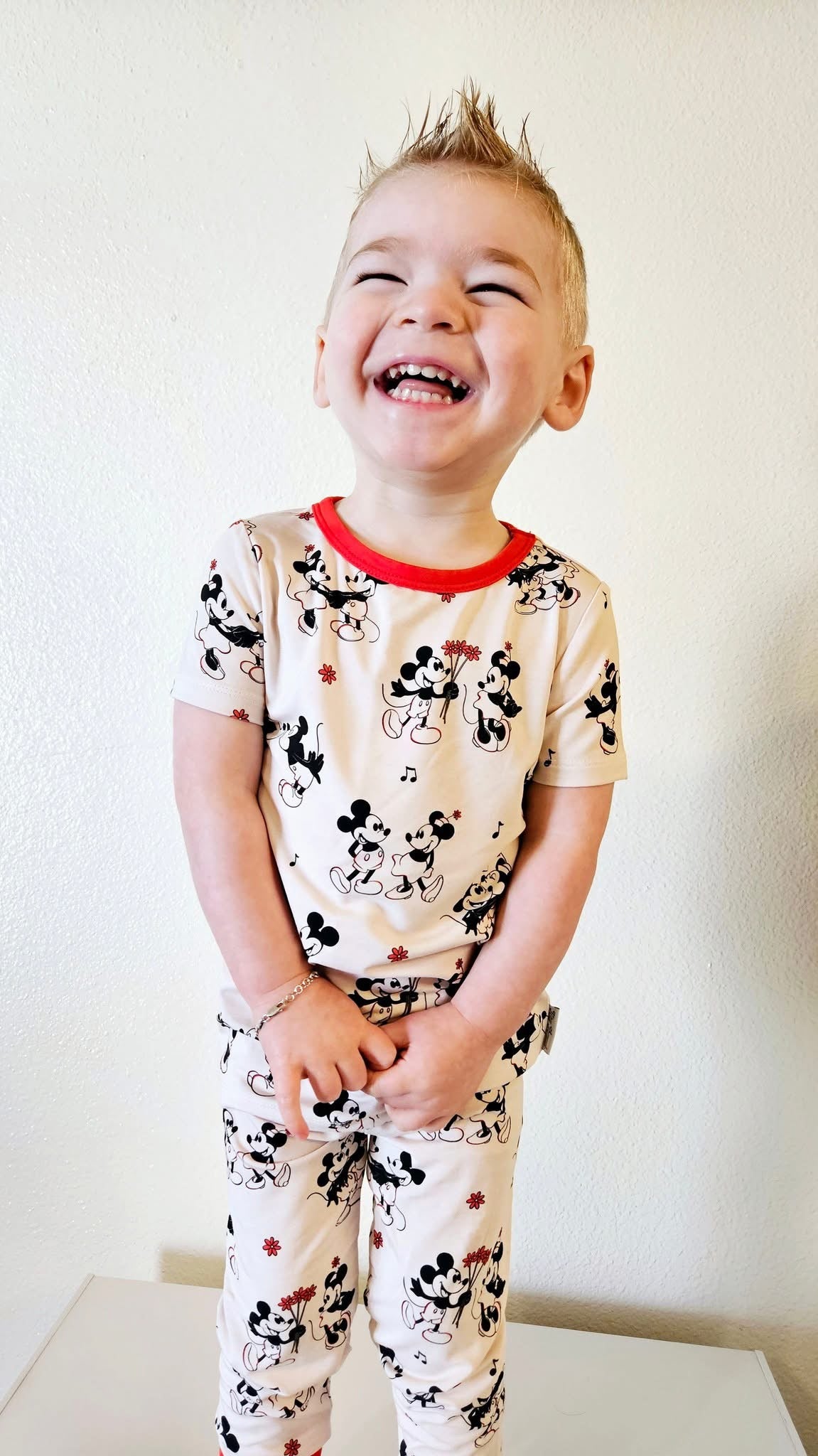 Steamboat Willie’s Timeless Romance Two-Piece Pajamas