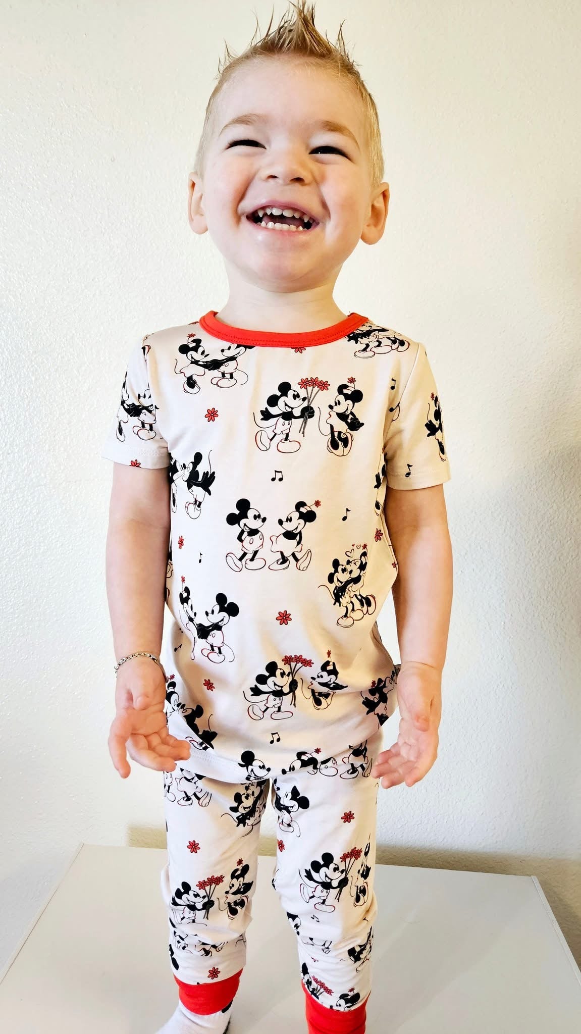 Steamboat Willie’s Timeless Romance Two-Piece Pajamas