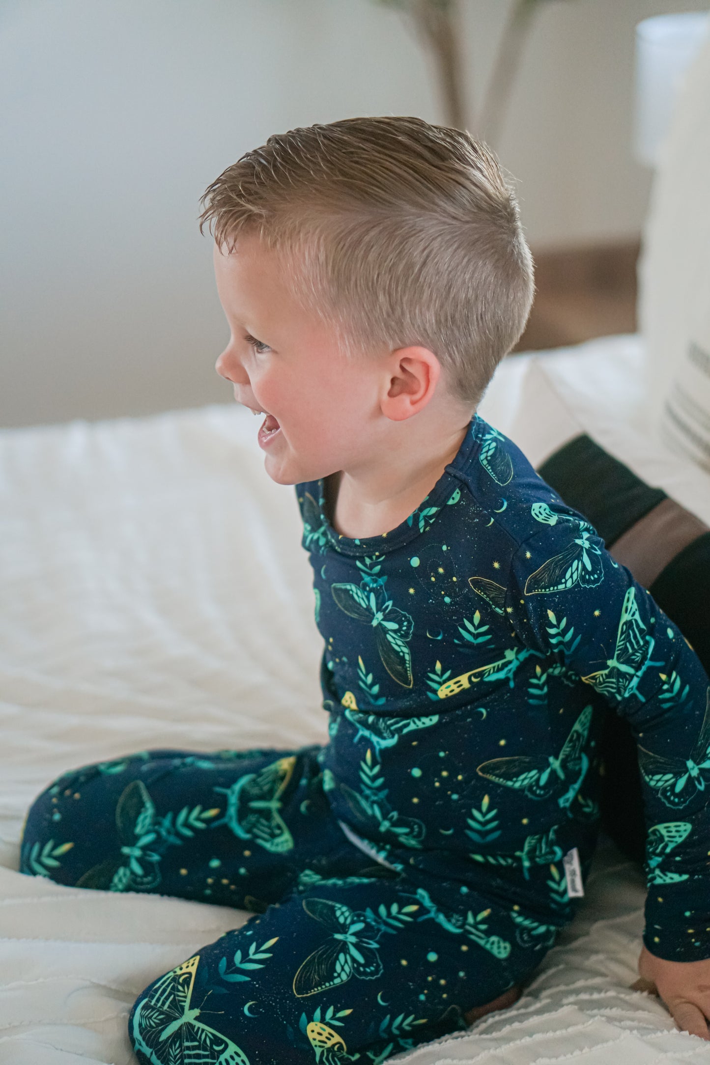 Mystic Moth Two-Piece Pajamas