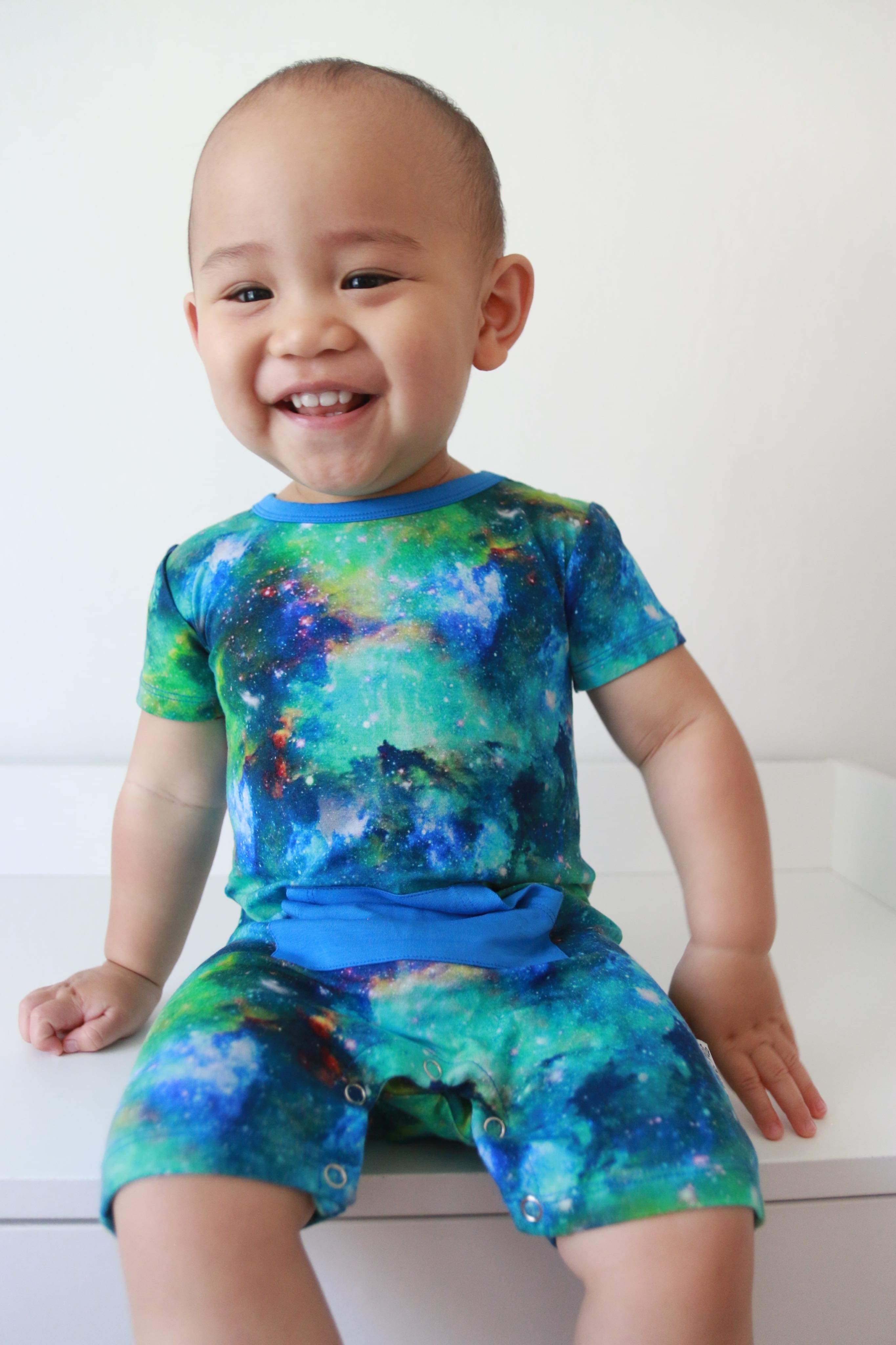 Little Sleepies Dragon Galaxy deals Shorty Romper 2T